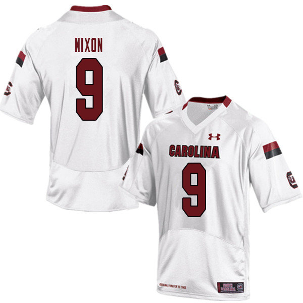 Men #9 Keisean Nixon South Carolina Gamecocks College Football Jerseys Sale-White